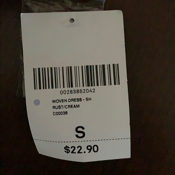 Rust Colored Dress with Collar - Picture 3 of 3